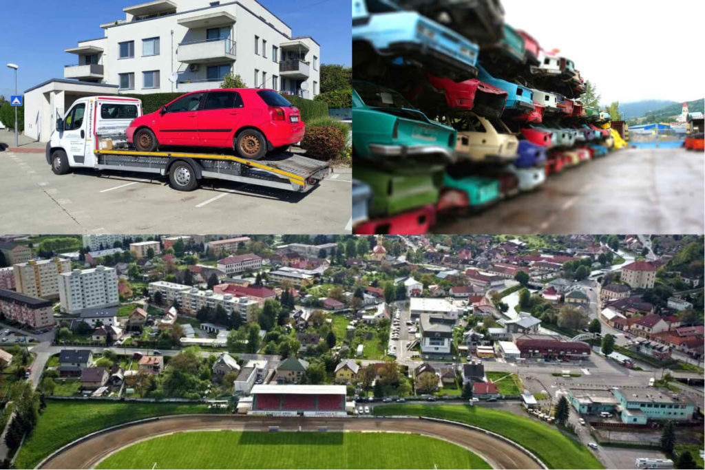 Autovrakovisko Žarnovica - výkup autovrakov - vyradenie vozidla z evidencie